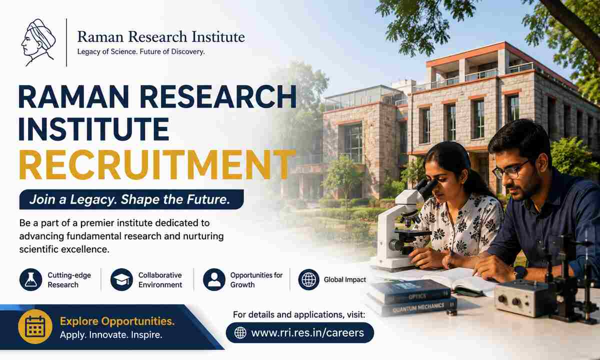 Raman Research Institute Recruitment